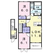 プレイス豊橋の間取り画像
