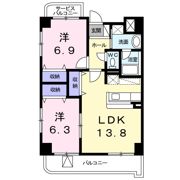 ウェスト ベル ウッドの間取り画像