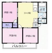 サンライフ柏木Aの間取り画像