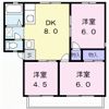 サンライフ柏木Bの間取り画像