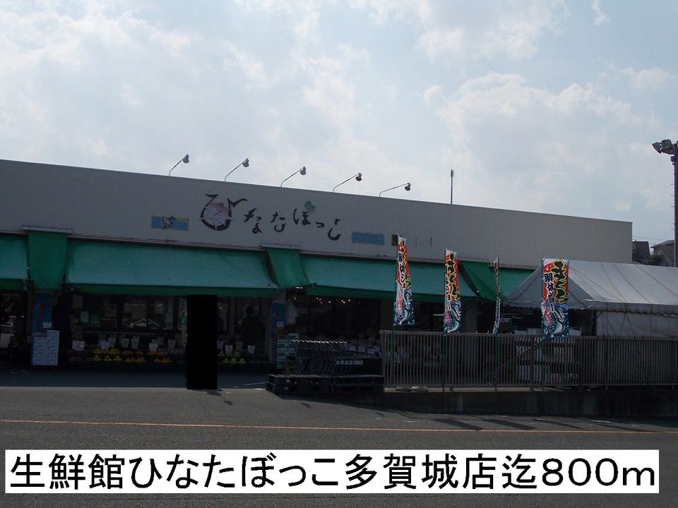 近くの生鮮館ひなたぼっこまで800m(徒歩10分)