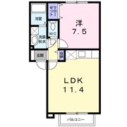 アネックス柳瀬Bの間取り画像