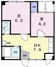 コーポT－151の間取り画像