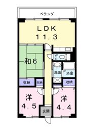 プラージュ浜寺の間取り画像
