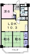 第二コーポ学苑の間取り画像