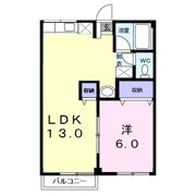 グリーンコーポ今野Aの間取り画像