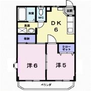 パルク大成Ⅱの間取り画像