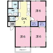 クリスタルメゾンとくなが Bの間取り画像