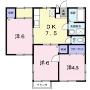 コーポパークサイドの間取り画像