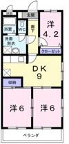 ベルデュールの間取り画像