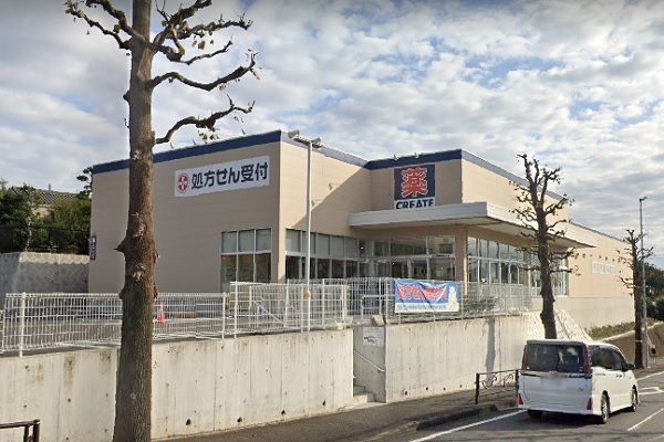 近くのクリエイトSD川崎千代ヶ丘店まで600m(徒歩8分)