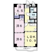 高砂μハイツの間取り画像