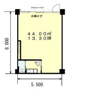 アームズ横山の間取り画像