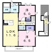 エスポワール和の間取り画像