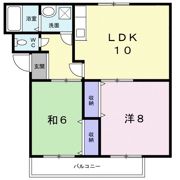 ハイツ沖田Ⅰの間取り画像