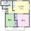 ハイツ沖田Ⅰの間取り画像