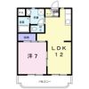 ハイツ百合の木Ⅲの間取り画像