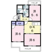 ハイツ百合の木Ⅱの間取り画像