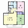 フレグランス大江島Bの間取り画像