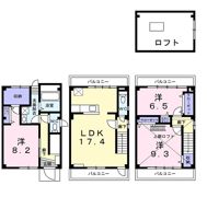 中殿田町戸建の間取り画像