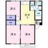 大道北ハイツAの間取り画像