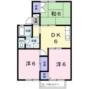 シャトレ湯川Aの間取り画像