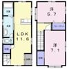 レジデンス梶賀Ⅰの間取り画像