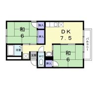 ベルメゾン姫野A棟の間取り画像