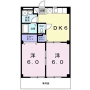 ルネッサンス久米Bの間取り画像