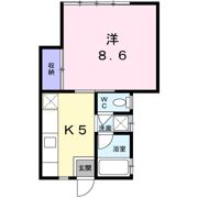 コーポ笠取の間取り画像