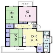 サンハイツ鎌田1の間取り画像