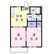フレグランスアオキの間取り画像