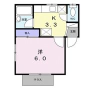 コーポ如月の間取り画像