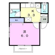 コーポ如月の間取り画像