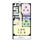 プラザ初雪A－1の間取り画像
