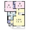 シャーメゾンきざきAの間取り画像