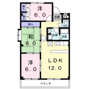 港西マンションⅡの間取り画像