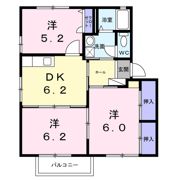 ブランドールSUNAGA Cの間取り画像