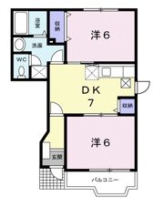 グリーンパークオークスAの間取り画像