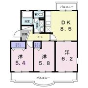エスターブル A棟の間取り画像