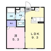 プランドール野中Bの間取り画像