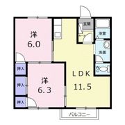 ドミール名西の間取り画像