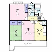 カサグランデ藤江の間取り画像