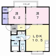 メゾンみやびAの間取り画像
