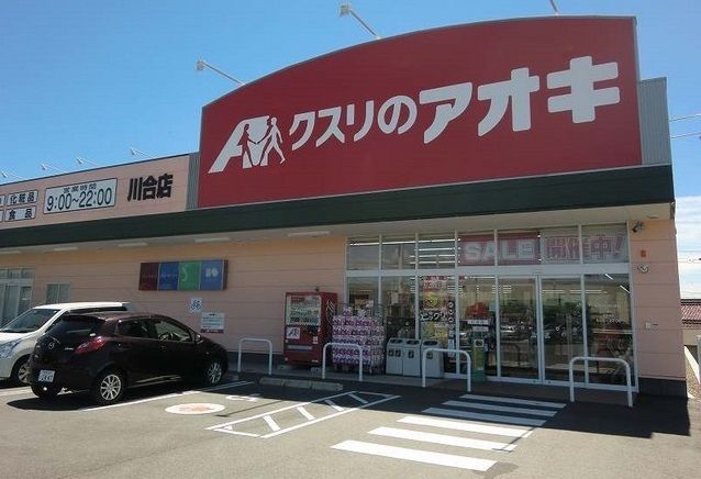近くのクスリのアオキ川合店まで270m（徒歩4分）