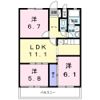 NORTH LANDⅡの間取り画像