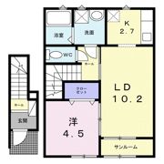 フォルトーナⅤの間取り画像