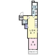 F asecia クローバーの間取り画像