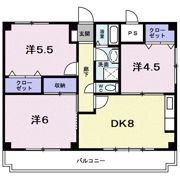 サンスコーレ壱番館の間取り画像
