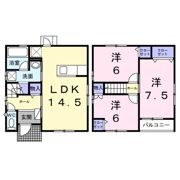 DUO柚木Eの間取り画像